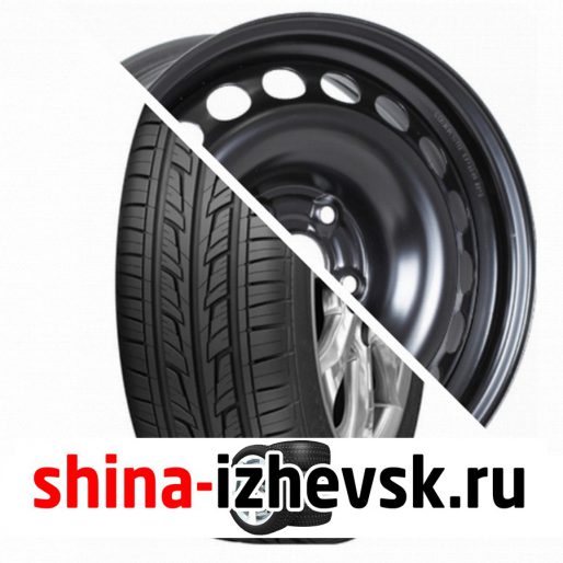 Колесо в сборе Cordiant Road Runner 195/65 R15 H 91 + ТЗСК Тольятти Ford Focus 6xR15 5x108 ET52.5 DIA63.3 Черный в Ижевске